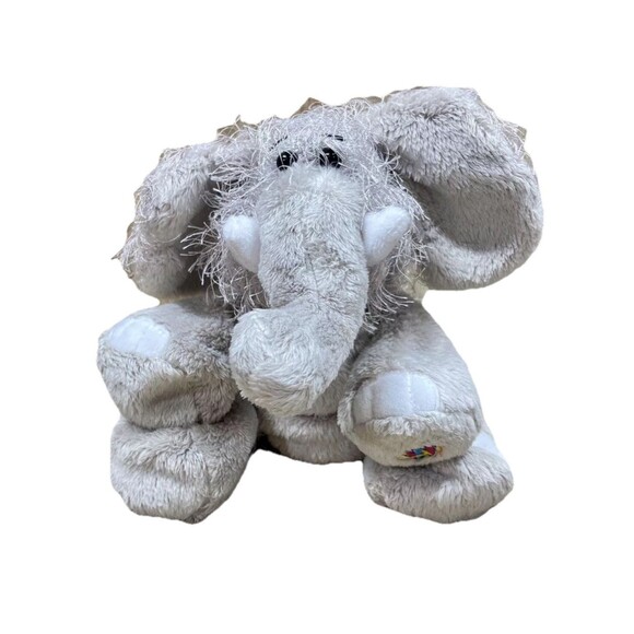 GANZ Webkinz Elephant Plush Gray HM007 Stuffed Animal Toy - No Code Y2K Vintage - Picture 1 of 8